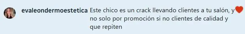 Captura de conversación con cliente Eva León